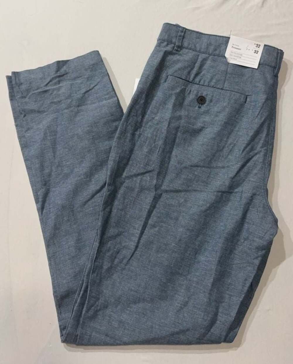 #158 The Vacay Trouser Linen Blend Slim Tapered Pants 32x32